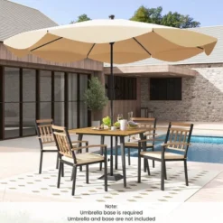 Costway 5 Pieces Patio Dining Set Outdoor Dining Table And Chairs With Cushions -Costway GUEST e299d409 9050 4f86 93de fde9a632ffcb