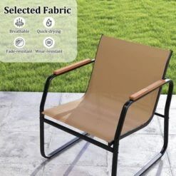 Costway 3 PCS Patio Furniture Set With Breathable Mesh Fabric And Metal Frame Garden -Costway GUEST e350bae3 7846 42d1 ad4d c80c5ad67612