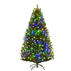 Costway 5Ft Pre-Lit Artificial Christmas Tree Hinged 150 LED Lights -Costway GUEST e4146ba4 4f31 4f3a a00f db757fadb29b