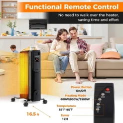 Costway Oil Radiant Heater With Adjustable Thermostat Remote Overheat & Tip-Over Protection 17 Costway Oil Radiant Heater With Adjustable Thermostat Remote Overheat & Tip-Over Protection -Costway GUEST e4521472 f34d 40ae ab55 79ce57d3667d