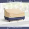 Costway Patio 60''x43'' 2-Seater Bench Loveseat Deep Sofa Cover Waterproof Handle Air Vent -Costway GUEST e48766c4 5409 45be ab8a 9b40ac085676