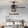 Costway 52'' Ceiling Fan With Light Reversible Crystal Ceiling Fan Lamp W/Remote Control -Costway GUEST e4d5ce38 90f2 46e1 ad39 c19476611afb