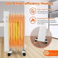 Costway 1500W Oil Filled Space Heater Electric Oil Radiant Heater W/ Safety Protection -Costway GUEST e4f0f9e7 eabe 46b5 9363 4f03e6c380bf