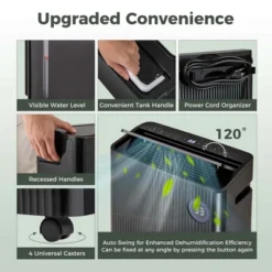 Costway 4500 Sq. Ft Dehumidifier For Basement With 4 Modes 3-Color Indicator 24H Timer 17 Costway 4500 Sq. Ft Dehumidifier For Basement With 4 Modes 3-Color Indicator 24H Timer -Costway GUEST e4f1c191 aea1 4f3f bedc 0e549f7483a2