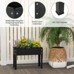 Costway 24'' Raised Garden Bed With Legs Metal Elevated Planter Box Drainage Hole Backyard 18 Costway 24'' Raised Garden Bed With Legs Metal Elevated Planter Box Drainage Hole Backyard -Costway GUEST e5760cc3 8982 4cfc 8346 12d2b48920bf