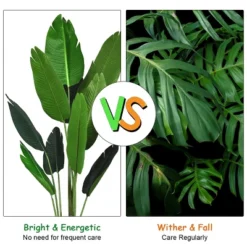 Costway 5.3 FT Artificial Tropical Palm Tree Green Indoor-Outdoor Home Decorative Planter -Costway GUEST e5981cdd d173 4361 a508 376169ea1818