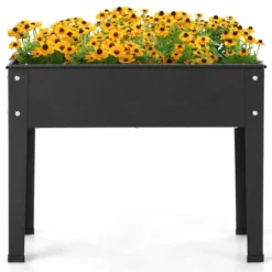 Costway 24'' Raised Garden Bed With Legs Metal Elevated Planter Box Drainage Hole Backyard 19 Costway 24'' Raised Garden Bed With Legs Metal Elevated Planter Box Drainage Hole Backyard -Costway GUEST e59dcf8c 5325 454c 9a29 949de16ef355