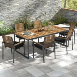 Costway Outdoor Chair Cushion Set Of 2/4/6 Waterproof Fade-Resistant Olefin Seat Cushions Brown/Navy/Gray/Black -Costway GUEST e5d38651 68f6 4cc4 9428 3d370027e4fe