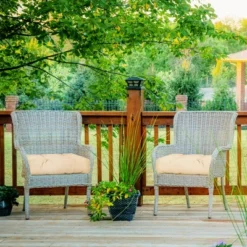 Costway 2 PCS 21'' X 21'' Patio Chair Seat Cushion Pads Indoor/Outdoor Brown/Red/Beige/Navy/Turquoise/Multicolor -Costway GUEST e7089c71 e03a 45a0 9f82 951be6f1561c