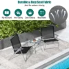 Costway 3pcs Patio Folding Table Chair Set Extra-Large Seat Metal Frame Portable Outdoor 1 Costway 3pcs Patio Folding Table Chair Set Extra-Large Seat Metal Frame Portable Outdoor -Costway GUEST e7553025 3a0f 48f4 8958 78504484e088