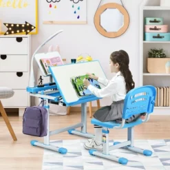 Costway Height Adjustable Kids Desk Chair Set Study Drawing W/Lamp & Bookstand 16 Costway Height Adjustable Kids Desk Chair Set Study Drawing W/Lamp & Bookstand -Costway GUEST e7d2a336 971d 4305 b13d f5dfa3e1972d