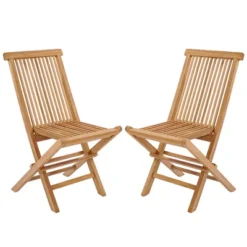 Costway 2 PCS Patio Folding Chair Teak High Back Dining Slatted Seat Portable Outdoor 17 Costway 2 PCS Patio Folding Chair Teak High Back Dining Slatted Seat Portable Outdoor -Costway GUEST e82fb14a c366 4356 b283 2ef14cb30e74