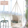 Costway Hanging Hammock Chair Macrame Swing Hand Woven Cotton Backrest -Costway GUEST e889b75d 9a93 4250 8a9b 1f706a9611b3