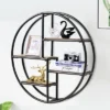 Costway Hanging Storage Shelf Round Circular Wall-Mounted 4-Tier Rack Room Decoration 1 Costway Hanging Storage Shelf Round Circular Wall-Mounted 4-Tier Rack Room Decoration -Costway GUEST ea0fbe2f 50e4 4dab 9cd9 01bfb603ecb1