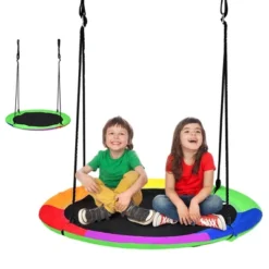 Costway 40'' Flying Saucer Tree Swing For Kids Round Tree Swing For Outdoor 25 Costway 40'' Flying Saucer Tree Swing For Kids Round Tree Swing For Outdoor -Costway GUEST ea36a680 90c8 444f 96f6 a1b2c520ff7a