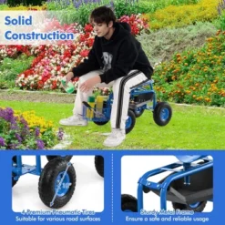 Costway Garden Cart Rolling Work Seat Wagon Scooter For Planting With Extendable Handle Blue/Red/Green 21 Costway Garden Cart Rolling Work Seat Wagon Scooter For Planting With Extendable Handle Blue/Red/Green -Costway GUEST eb72b39a b498 444b 9b98 1dd8871e3432