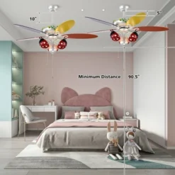Costway 52'' Ceiling Fan With Light Kids Fan Light W/Pull Chain Control Beetle Multicolor 17 Costway 52'' Ceiling Fan With Light Kids Fan Light W/Pull Chain Control Beetle Multicolor -Costway GUEST ec7b2bca 2e62 4dce 967b c83059701388