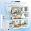 Costway 8000 BTU Portable Air Conditioner 3-in-1 Freestanding Air Cooler With Dehumidifier 5000 BTU(8000BTU ASHRAE) -Costway GUEST ed14ce58 447e 4d52 9c31 a4beff0d7092