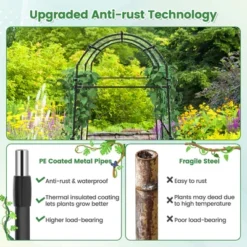Costway 7.5FT Garden Arch Trellis Outdoor Plant Support Archway For Climbing Vine Flower -Costway GUEST ee68e00f 6fdb 4af3 94d6 7d421265e784