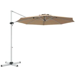 Costway 11' Patio Cantilever Offset Umbrella 360Degree Rotation Outdoor Tilt W/Base -Costway GUEST f006133f 24ab 4af1 834b 72f40b62e63b