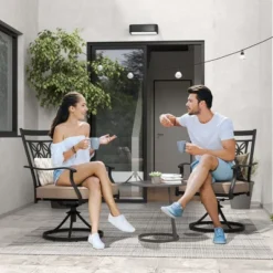 Costway Patio Swivel Chair Outdoor Bistro Dining Chair Blossom Pattern Backrest 14 Costway Patio Swivel Chair Outdoor Bistro Dining Chair Blossom Pattern Backrest -Costway GUEST f1927997 f26c 42e4 8364 3aaa95e673b4