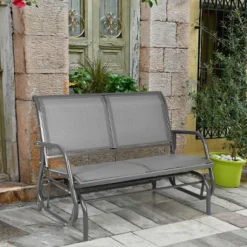 Costway Patio Swing Glider Bench Loveseat Rocking Chair Backyard Poolside -Costway GUEST f1de2788 d42b 42c5 8b40 477213413adf