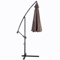 Costway 10' Hanging Umbrella Patio Sun Shade Offset Outdoor Market W/t Cross Base Tan 14 Costway 10' Hanging Umbrella Patio Sun Shade Offset Outdoor Market W/t Cross Base Tan -Costway GUEST f1f52c94 1fd2 42b4 bc24 35b6f375a40d