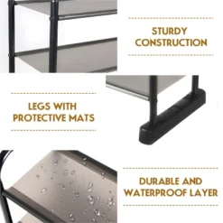 Costway 10-Tier Shoe Rack Space-saving Shoe Organizer W/Metal Frame Shoe Tower 17 Costway 10-Tier Shoe Rack Space-saving Shoe Organizer W/Metal Frame Shoe Tower -Costway GUEST f2b5e85d 0275 4b67 a909 6e67d5d381e7