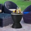 Costway 8 Gallon 3 In 1 Patio Rattan Cooler Bar Table Adjust Ice Bucket BrownBlack -Costway GUEST f2d39bae aca4 4008 b919 68e72636d84b