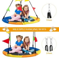 Costway 40'' Flying Saucer Tree Swing Indoor Outdoor Swing W/Hanging Straps Monkey 15 Costway 40'' Flying Saucer Tree Swing Indoor Outdoor Swing W/Hanging Straps Monkey -Costway GUEST f322a836 3b46 4d85 8383 630889145668