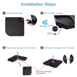 Costway 20'' Patio Offset Umbrella Base Stand Water Filled Base Weights Sand Plate Set 14 Costway 20'' Patio Offset Umbrella Base Stand Water Filled Base Weights Sand Plate Set -Costway GUEST f34e1639 45dd 46a9 b114 10364e9c9d79