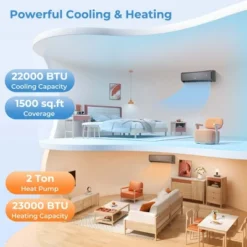 Costway 24000 BTU Wifi Enabled Mini Split Air Conditioner & Heater With Heat Pump -Costway GUEST f411f581 8722 4690 bb46 87066ae8863f