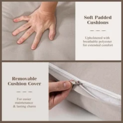 Costway 2 PCS Patio Furniture Set Loveseat Sofa With Coffee Table Thick Cushions -Costway GUEST f429af6a f271 4732 9422 d24b2a0a3f2d