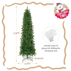 Costway 6 FT/7.5 FT Pre-Lit Hinged Artificial Christmas Tree W/ 648/796 Tips & 270/350 LED Lights -Costway GUEST f42c52fb 2fc4 4fb4 8094 d21ce91afd0b
