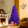 Costway 6ft Pre-lit PVC Christmas Halloween Tree Black W/ 250 Purple LED Lights 2 Costway 6ft Pre-lit PVC Christmas Halloween Tree Black W/ 250 Purple LED Lights -Costway GUEST f43b8eb1 c97c 4c35 8f3f 764b50041ebf
