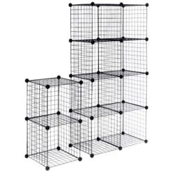 Costway 12 Cube Grid Wire Organizer Wardrobe Shelves Bookcase DIY 17 Costway 12 Cube Grid Wire Organizer Wardrobe Shelves Bookcase DIY -Costway GUEST f4c15eb4 b25e 46d4 83b8 58b3418085e9