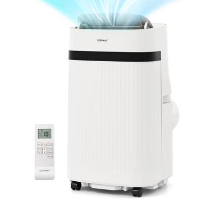 Costway 12000 BTU Portable Air Conditioner With Fan & Dehumidifier Sleep Mode 24H Timer 11 Costway 12000 BTU Portable Air Conditioner With Fan & Dehumidifier Sleep Mode 24H Timer - Image 9