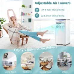 Costway 7100 BTU (10000 BTU ASHRAE) Portable Air Conditioner 3-in-1 AC Unit W/ Cool Dehum Fan Sleep Mode 18 Costway 7100 BTU (10000 BTU ASHRAE) Portable Air Conditioner 3-in-1 AC Unit W/ Cool Dehum Fan Sleep Mode -Costway GUEST f5c58854 d357 44d8 8c9c a1bd3b3b28cd