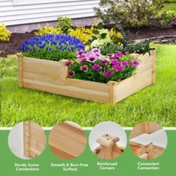 Costway 3-Tier Outdoor Raised Garden Bed Vegetable Planter Box For Patio Lawn Backyard -Costway GUEST f68fd89e 163e 4332 8f27 abe47bed648b