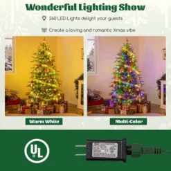 Costway 6/7.5/9 FT Artificial Christmas Tree With 714/1162/1770 Branch Tips 260/280/560 LED Lights 3 Timers Remote -Costway GUEST f7a80c78 ef23 48ec 8bfa 55f1210a5a47