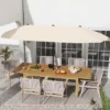Costway 13 FT Large Patio Umbrella Outdoor Double-Sided Table Market Umbrella For Garden Beige/Brown/Gray/Navy/Orange/Wine -Costway GUEST f84f57cf 24d3 4712 8e66 95aae11b8e32