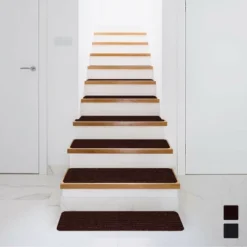 Costway 15 PCS Slip-resistant Stair Mats 30'' X 8'' Non-Slip Stair Treads Carpet 15 Costway 15 PCS Slip-resistant Stair Mats 30'' X 8'' Non-Slip Stair Treads Carpet -Costway GUEST f8523037 85be 4dfd bb74 f8acf4675c86
