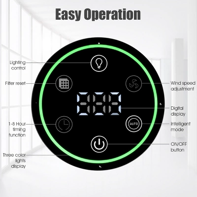 Costway Air Purifier True HEPA Filter Activated Carbon Filter 6 Costway Air Purifier True HEPA Filter Activated Carbon Filter - Image 4