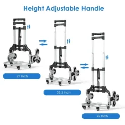 Costway Folding Stair Climbing Cart Portable Hand Truck Utility Dolly W/ Bungee Cord 18 Costway Folding Stair Climbing Cart Portable Hand Truck Utility Dolly W/ Bungee Cord -Costway GUEST faa2f45c 6ef5 45fc a694 bb7eab293148