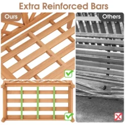 Costway 2-Person Outdoor Garden Bench With Comfy Armrests And Backrest Teak Wood 19 Costway 2-Person Outdoor Garden Bench With Comfy Armrests And Backrest Teak Wood -Costway GUEST fc73f5ee d3d3 491f bd88 16dbd34d5eb0