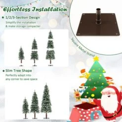 Costway Pre-Lit Christmas Tree Set Of 3 Slim Artificial Lighted Xmas Decoration 3/4/5 FT -Costway GUEST fdbbdf99 58a4 44f1 a68c 806e92c6a295