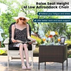 Costway Patio Adirondack Chair Cushion High Back Fade Resistant 5'' Seat Pad Outdoor -Costway GUEST fdd02d78 efd6 4ae3 a36c eda0ec888ed3