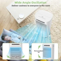 Costway 4-in-1 Evaporative Air Cooler Portable Humidifier With Timer, 3 Modes & Speeds -Costway GUEST fe7834a4 b980 4445 a88d 7bc66e688057
