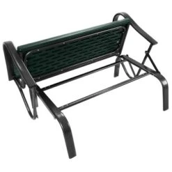 Costway Outdoor Patio Swing Porch Rocker Glider Bench Loveseat Garden Seat Steel New Borwn/Green -Costway GUEST fe93e28f e026 4eee 9fcf 269f8ec11a8d